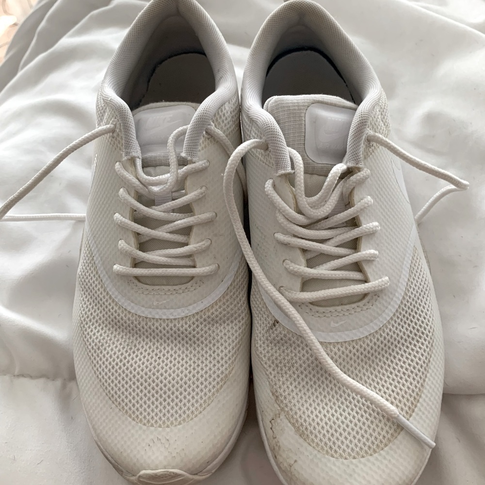 White Nike shoes